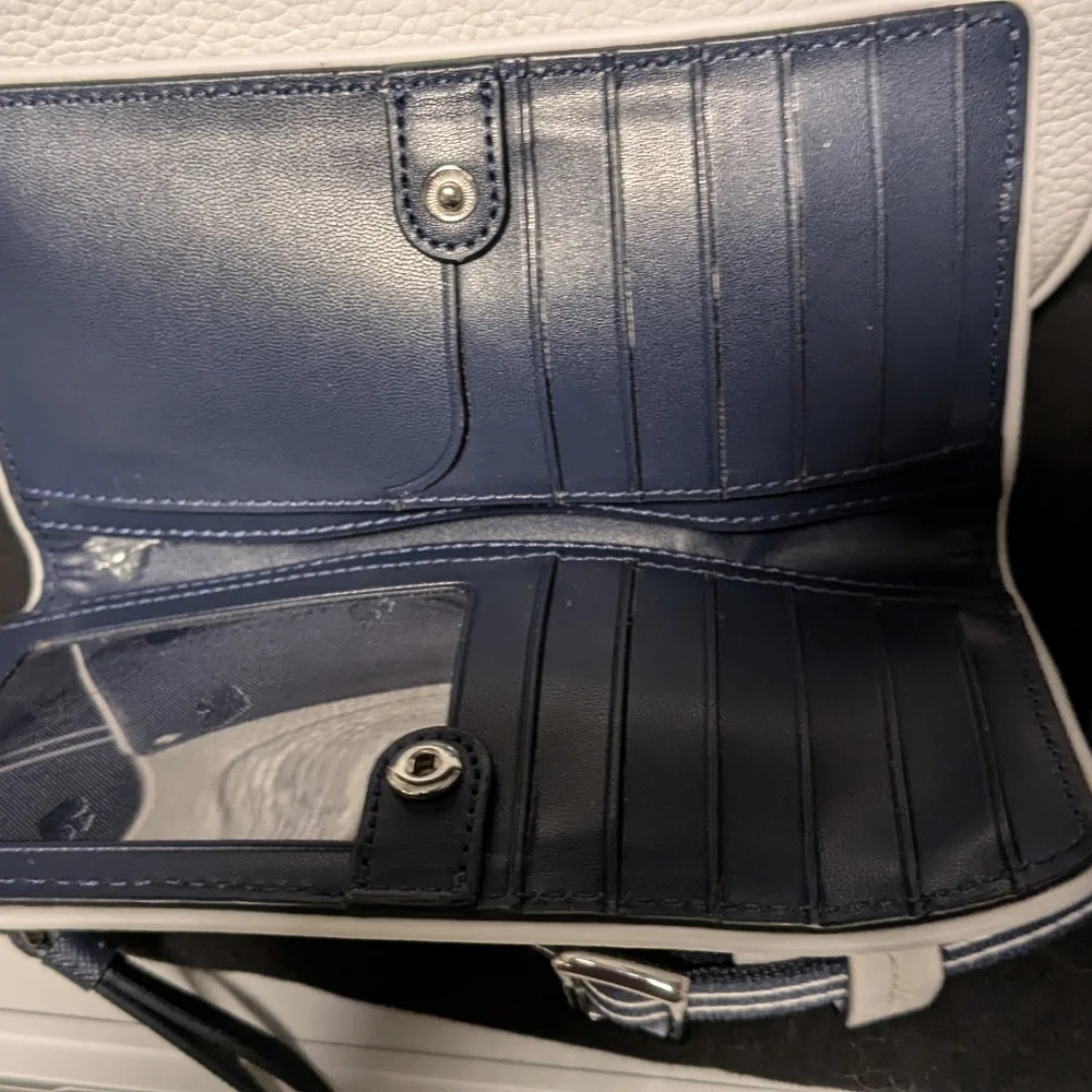Kate Spade NEW Cameron Denim Colorblock Crossbody camera & Large Slim Wallet Set
